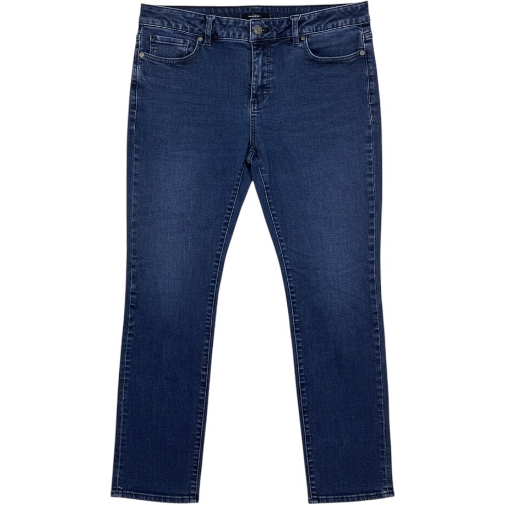 Talbots Signature Ankle Jeans Womens 12L Dark Wash Blue Slim Leg Denim Pants